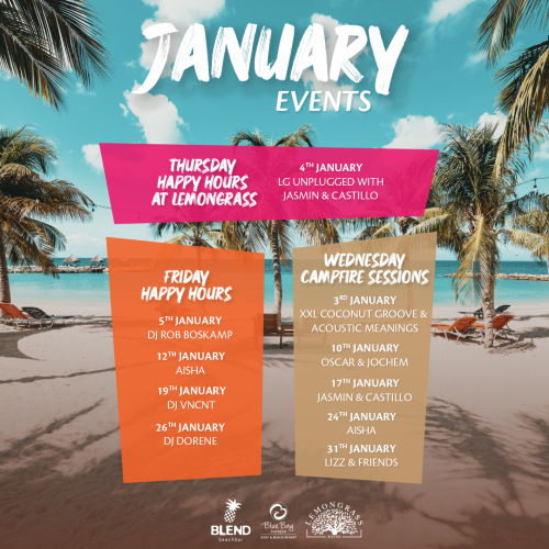 January 2024 Event Schedule Blue Bay! Blue Bay Curaçao Golf & Beach